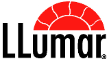 Logo LLumar, film de protection solaire pour vitrage bâtiment afin de réaliser des économies d'énergie pour la maison par la réduction des coûts de chauffage et de climatisation